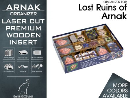 Gaming Trunk - Arnak Organizer for Lost Ruins of Arnak (Natural Unstained) Online Sale