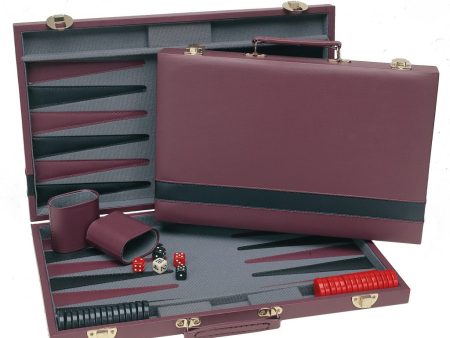 Wood Expressions - Backgammon 15  (Burgundy Black) For Cheap