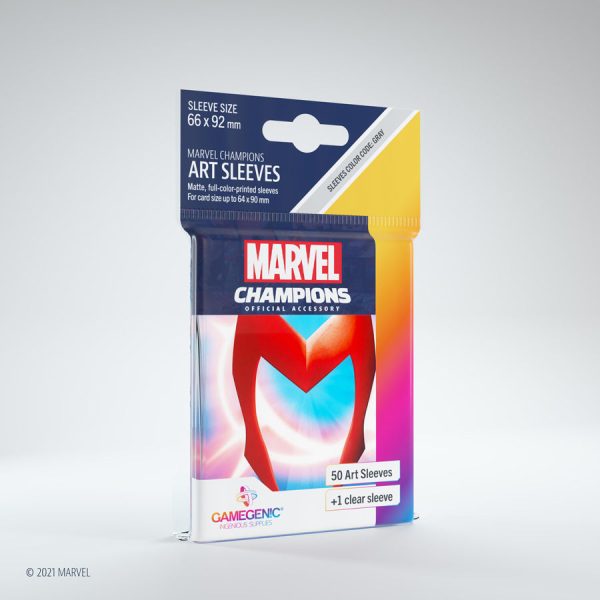 Gamegenic - Marvel Champions Art Sleeves - Scarlet Witch (50ct) on Sale